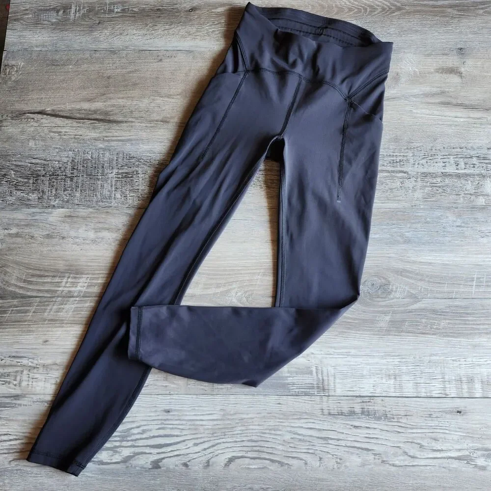 (4) Lululemon Power Thru High Rise Tight 25